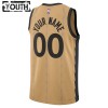 Camiseta Niños NBA Toronto Raptors Personalizadas 2023-24 Nike City Edition Gold Swingman